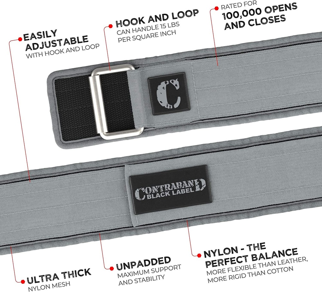 4 INCH NYLON WEIGHT LIFTING BELT
