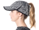 PONYTAIL YOGA ZIPPER CAP
