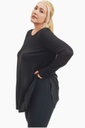 LONG SLEEVE TOP W/SIDE SLITS