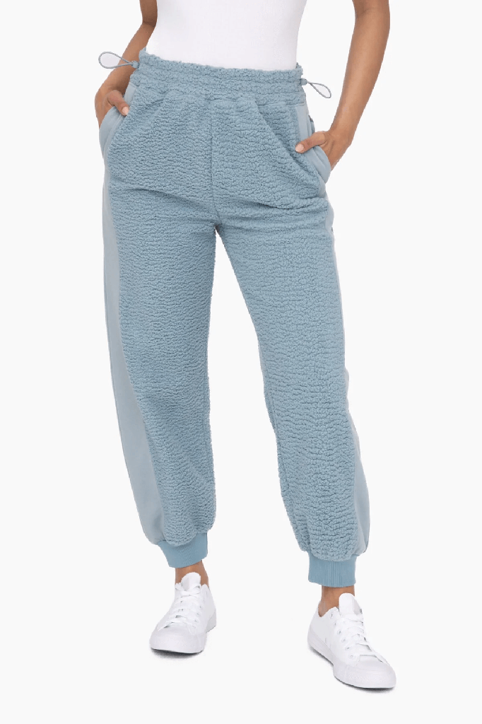 OVERSIZED SHERPA JOGGERS