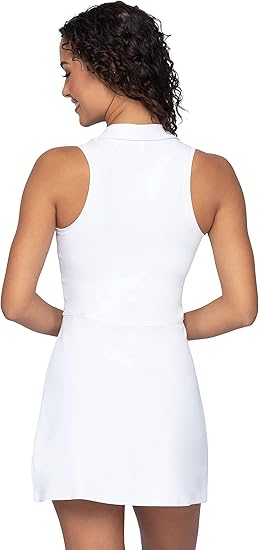 COLLAR PLEATED TENNIS DRESS