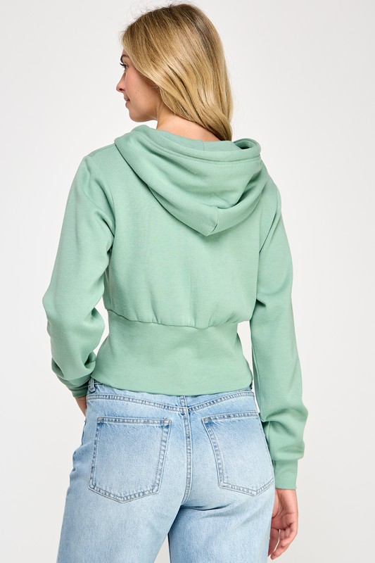 TWO WAY ZIPUP HOODIE