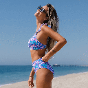 FLORAL RUFFLE HIGHWAIST BIKINI