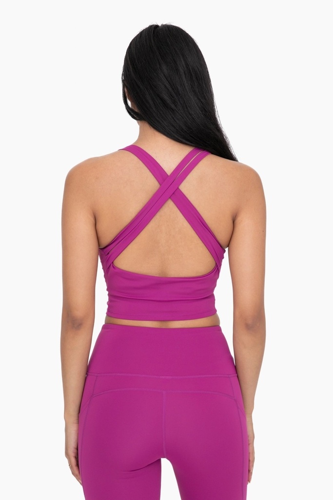 STRAPPED BACK CROP TOP