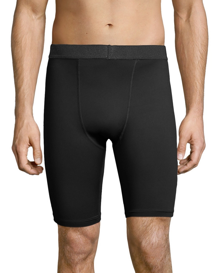 HANES 9" COMPRESSION SHORTS