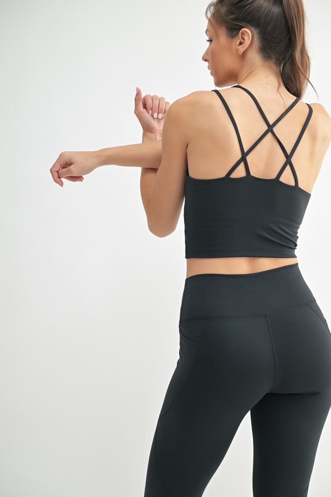 VENICE CLOUD CRISS-CROSS WORKOUT BRA