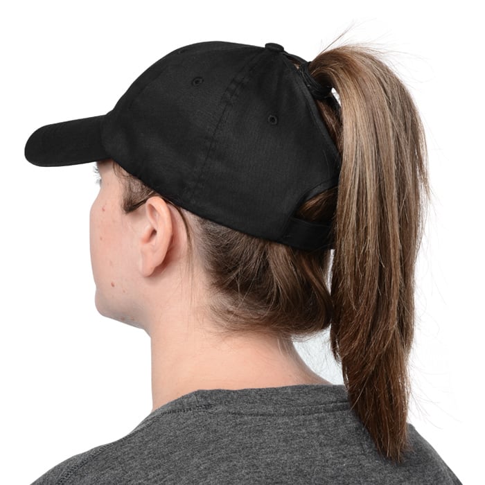 COTTON PONYTAIL CAP
