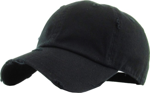 [KBE-VIN-BLK] VINTAGE BASEBALL CAP