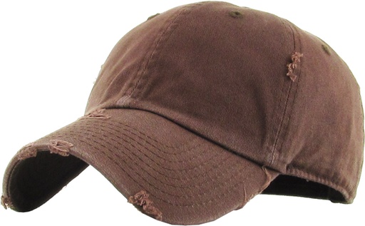 [KBE-VIN-BRN] VINTAGE BASEBALL CAP
