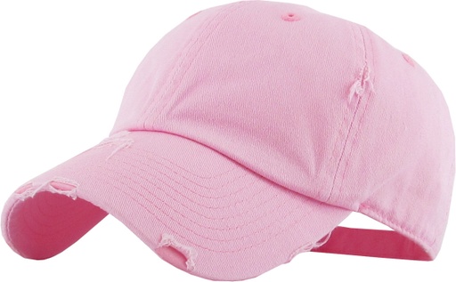 [KBE-VIN-LPINK] VINTAGE BASEBALL CAP