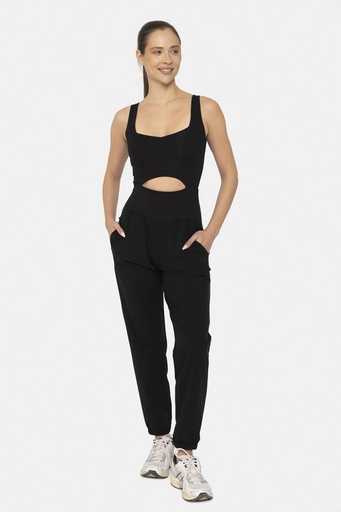 KEYHOLE CUTOUT JUMPSUIT