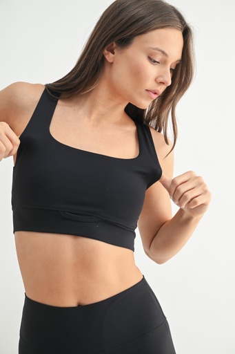 SQUARE NECK WORKOUT BRA